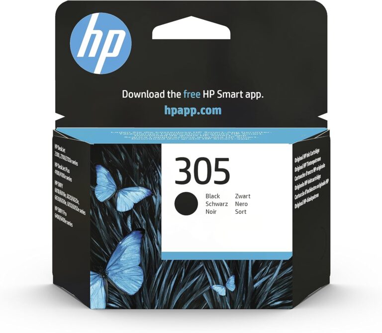 HP 305 Nero, 3YM61AE, Cartuccia Originale HP da 120 Pagine, Compatibile con Stampanti HP DeskJet serie 2700, 4100, HP ENVY serie 6020, 6030, 6420, e 6430