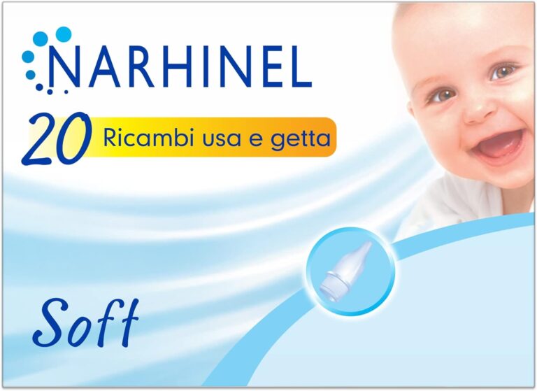 Narhinel Ricambi per Aspiratore Nasale per Neonati e Bambini con Filtro Assorbente per Trattenere il Muco, Usa e Getta, Soft